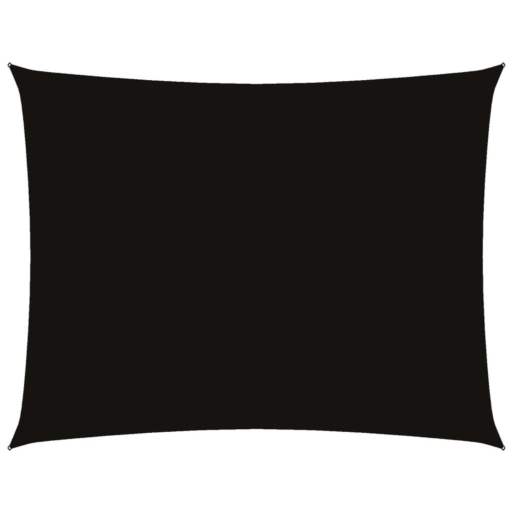 vidaXL Sunshade Sail Oxford Fabric Rectangular 4x6 m Black