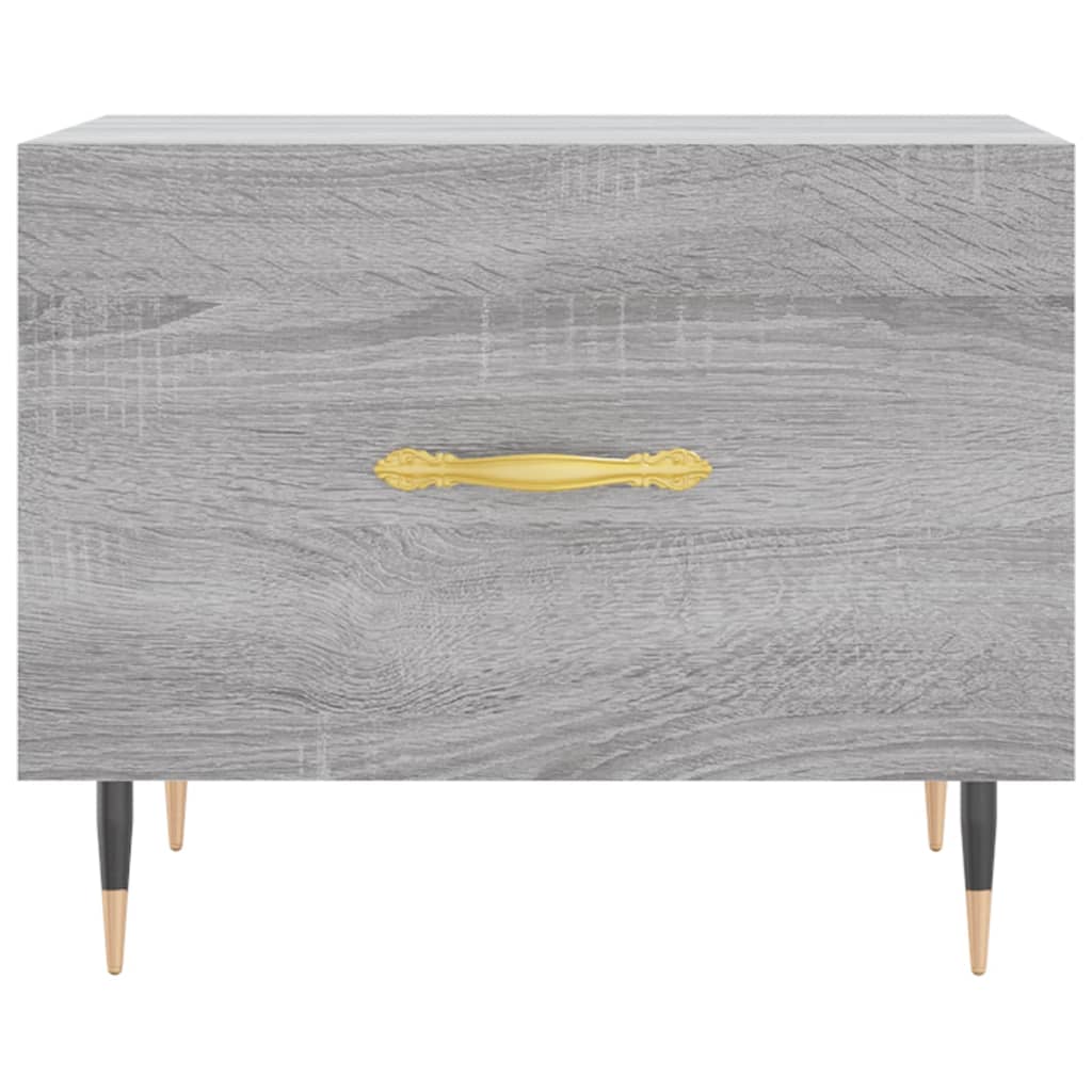 vidaXL Coffee Table Grey Sonoma 50x50x40 cm Engineered Wood