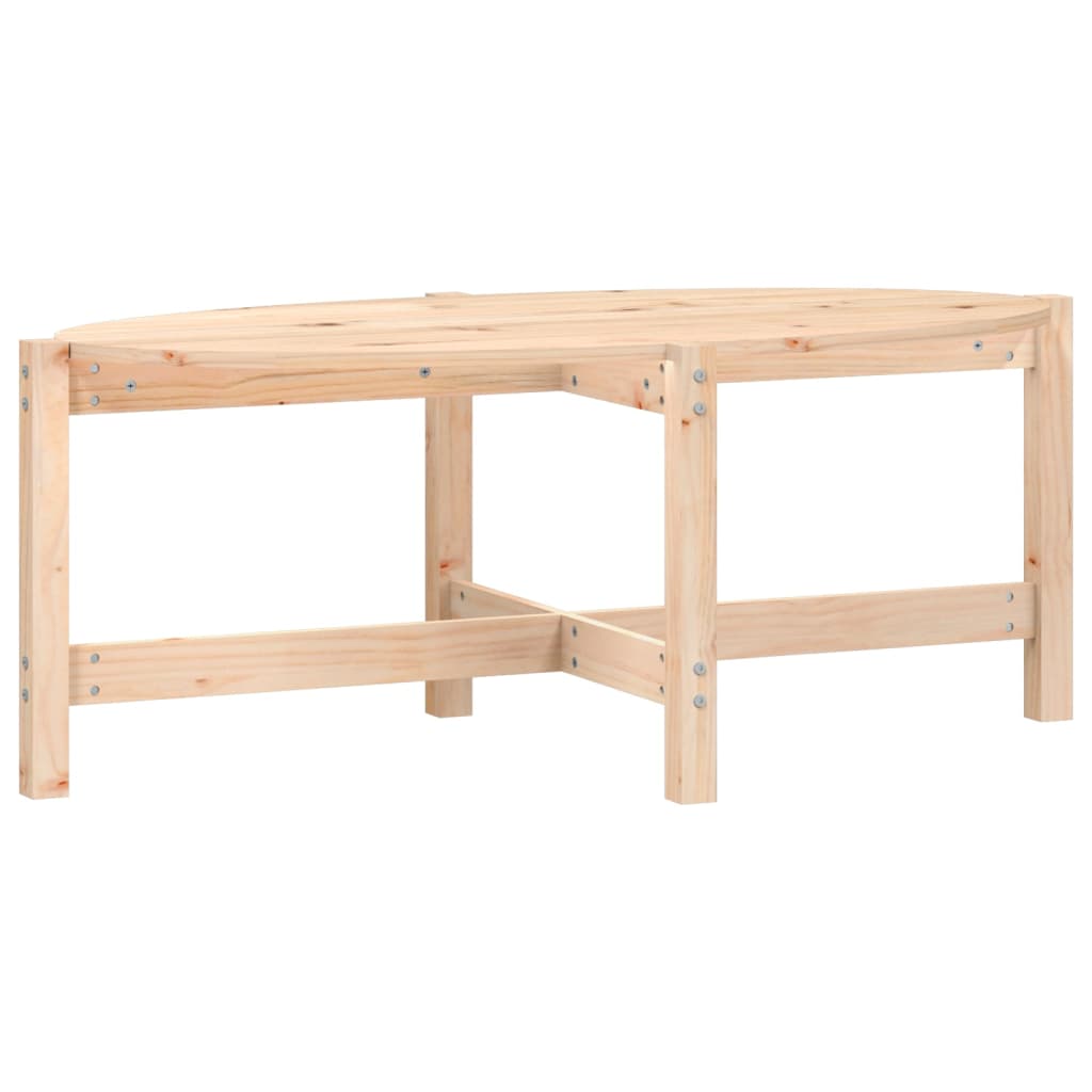 vidaXL Coffee Table 118x63x45 cm Solid Wood Pine