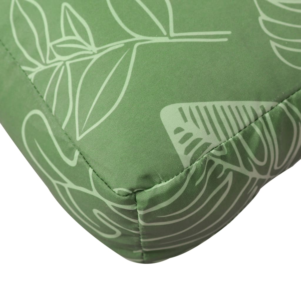 vidaXL Pallet Cushion Leaf Pattern 60x60x8 cm Oxford Fabric