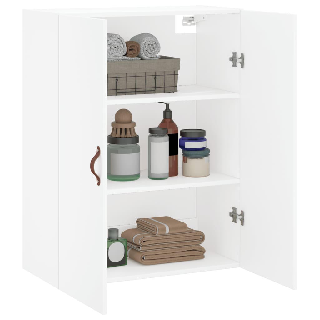 vidaXL Wall Mounted Cabinet White 69.5x34x90 cm