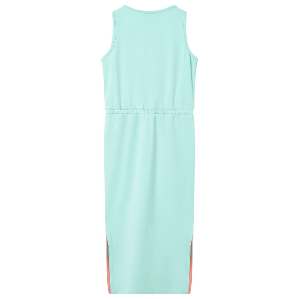 Kids' Dress with Drawstring Light Mint 140