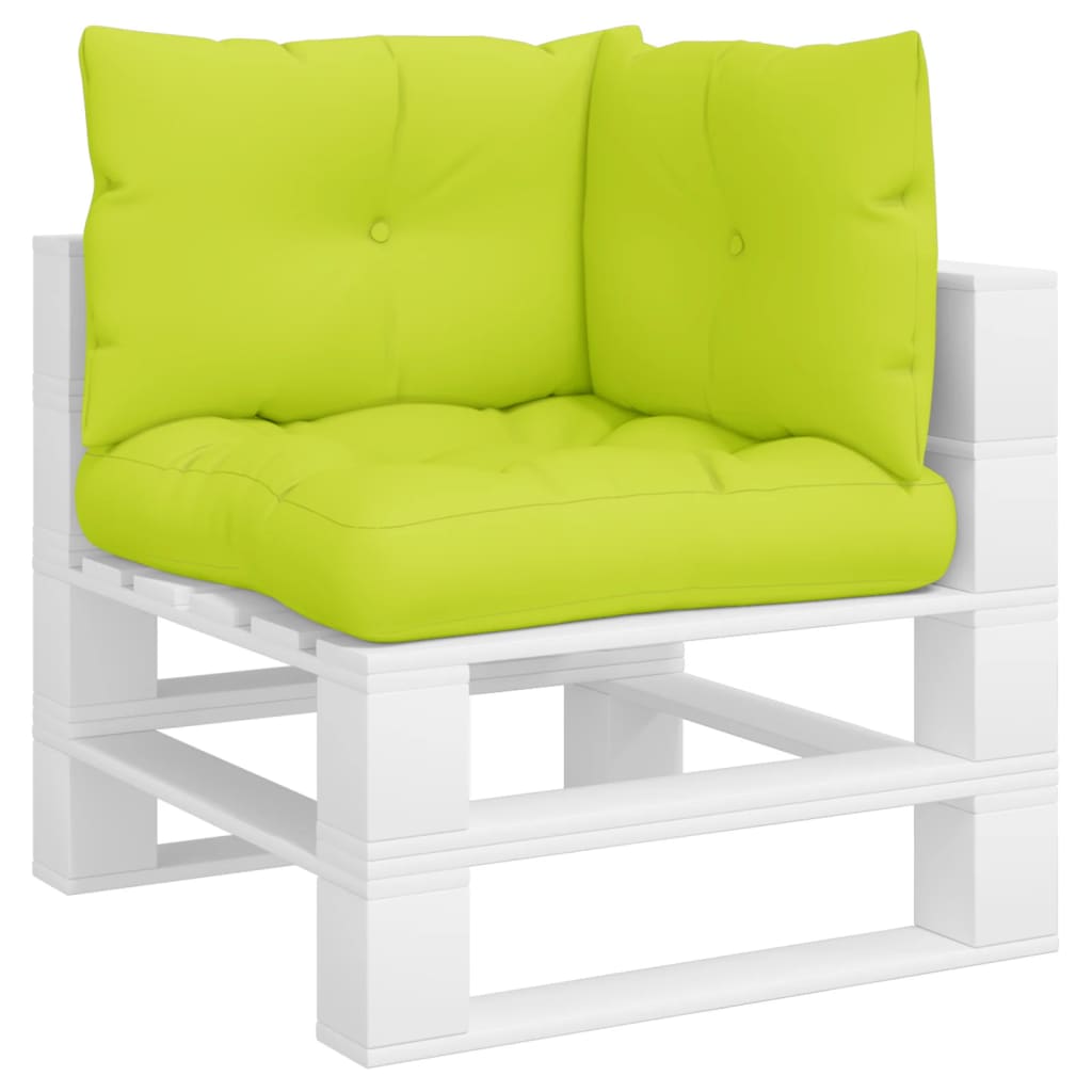 vidaXL Pallet Cushions 3 pcs Bright Green Fabric