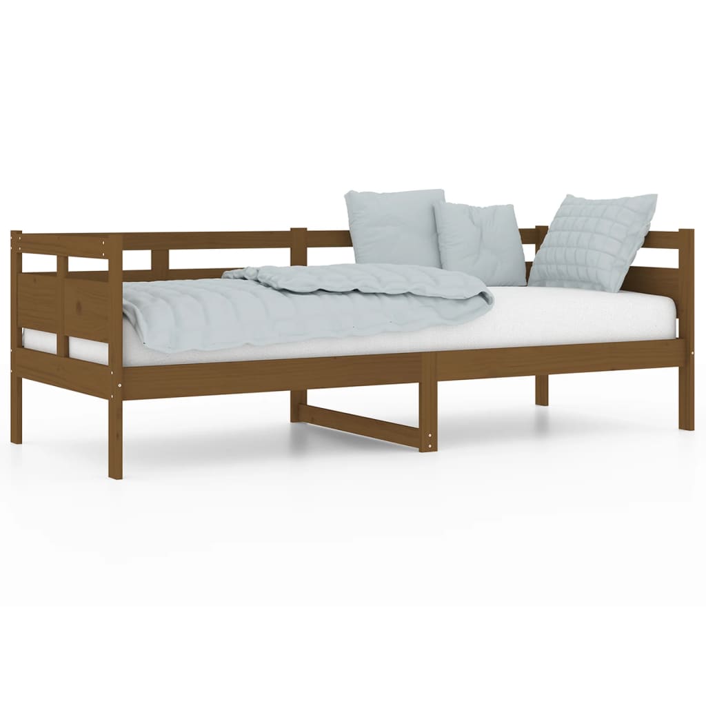 vidaXL Day Bed without Mattress Honey Brown Solid Wood Pine 80x200 cm