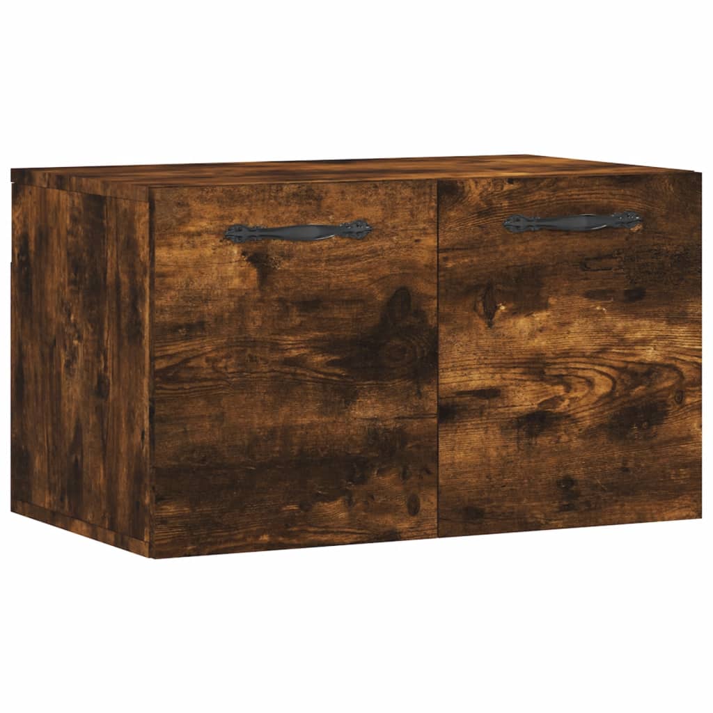 vidaXL Wall Cabinet Smoked Oak 60x36.5x35 cm Engineered Wood