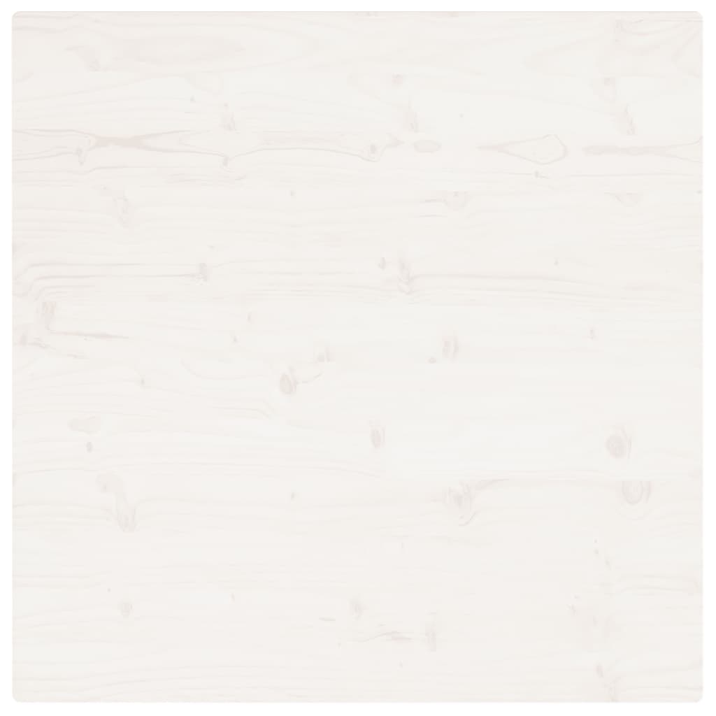 vidaXL Table Top White 90x90x2.5 cm Solid Wood Pine Square