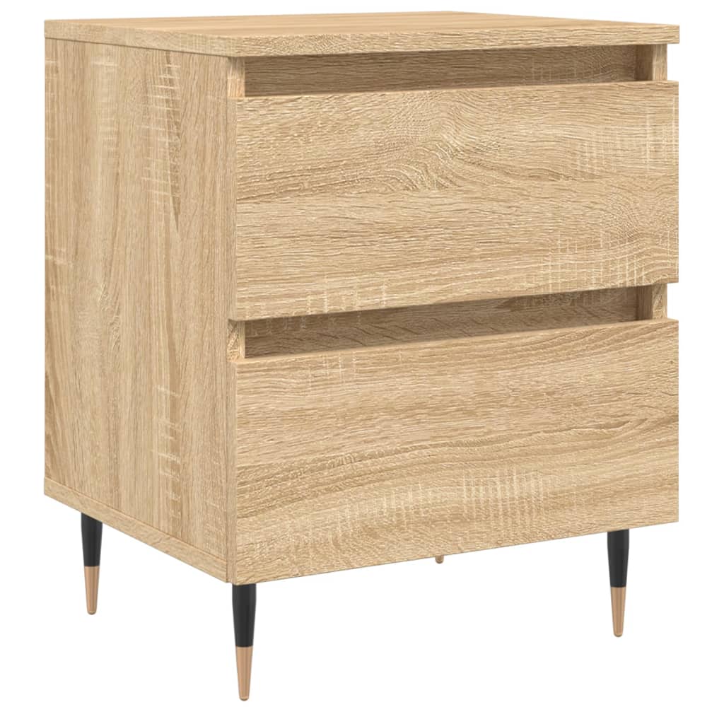 vidaXL Bedside Cabinet Sonoma Oak 40x35x50 cm Engineered Wood