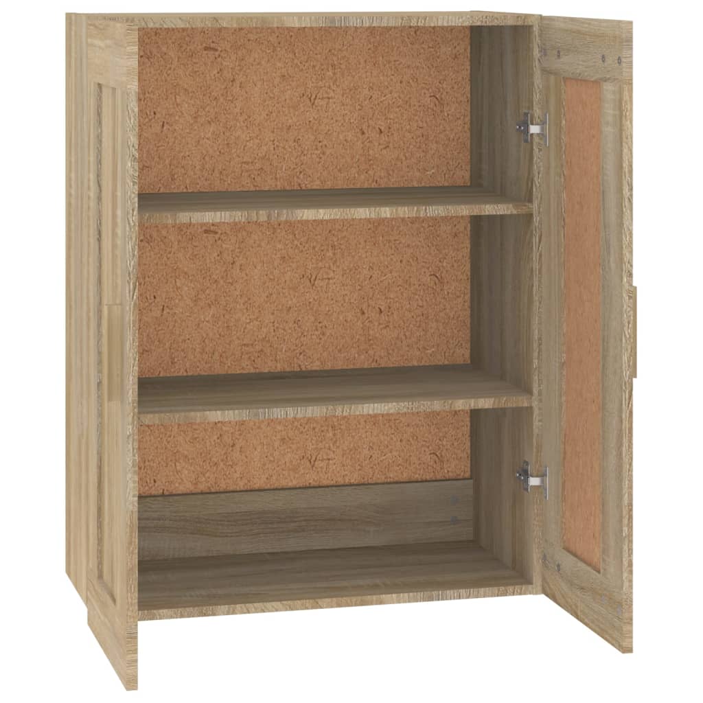 vidaXL Wall Cabinet Sonoma Oak 69.5x32.5x90 cm Engineered Wood