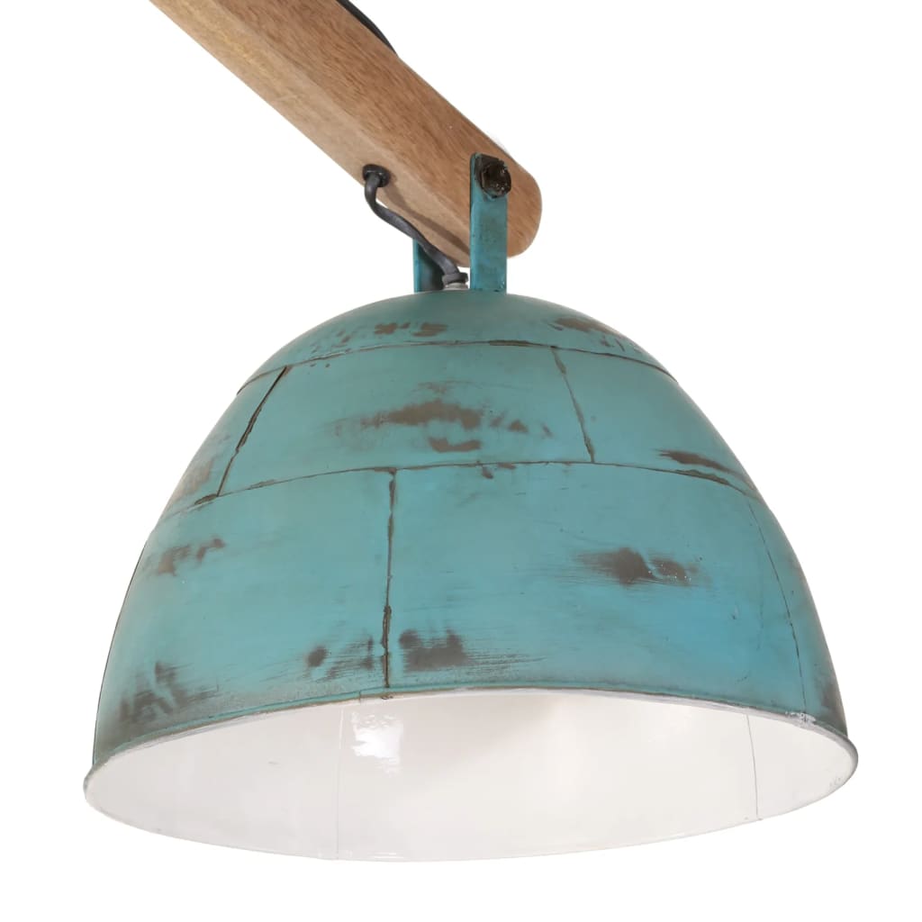 vidaXL Ceiling Lamp 25 W Distressed Blue 29x18x85 cm E27