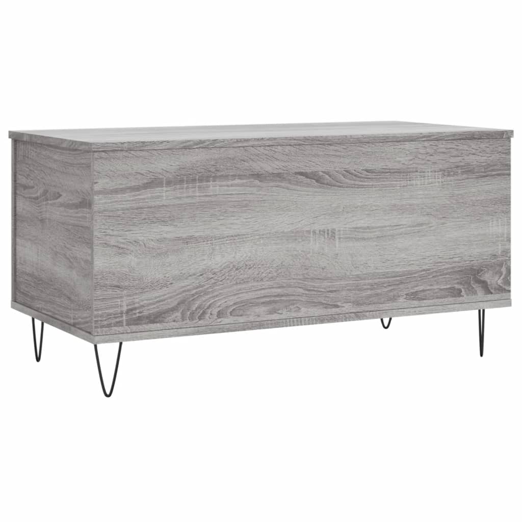 vidaXL Coffee Table Grey Sonoma 90x44.5x45 cm Engineered Wood