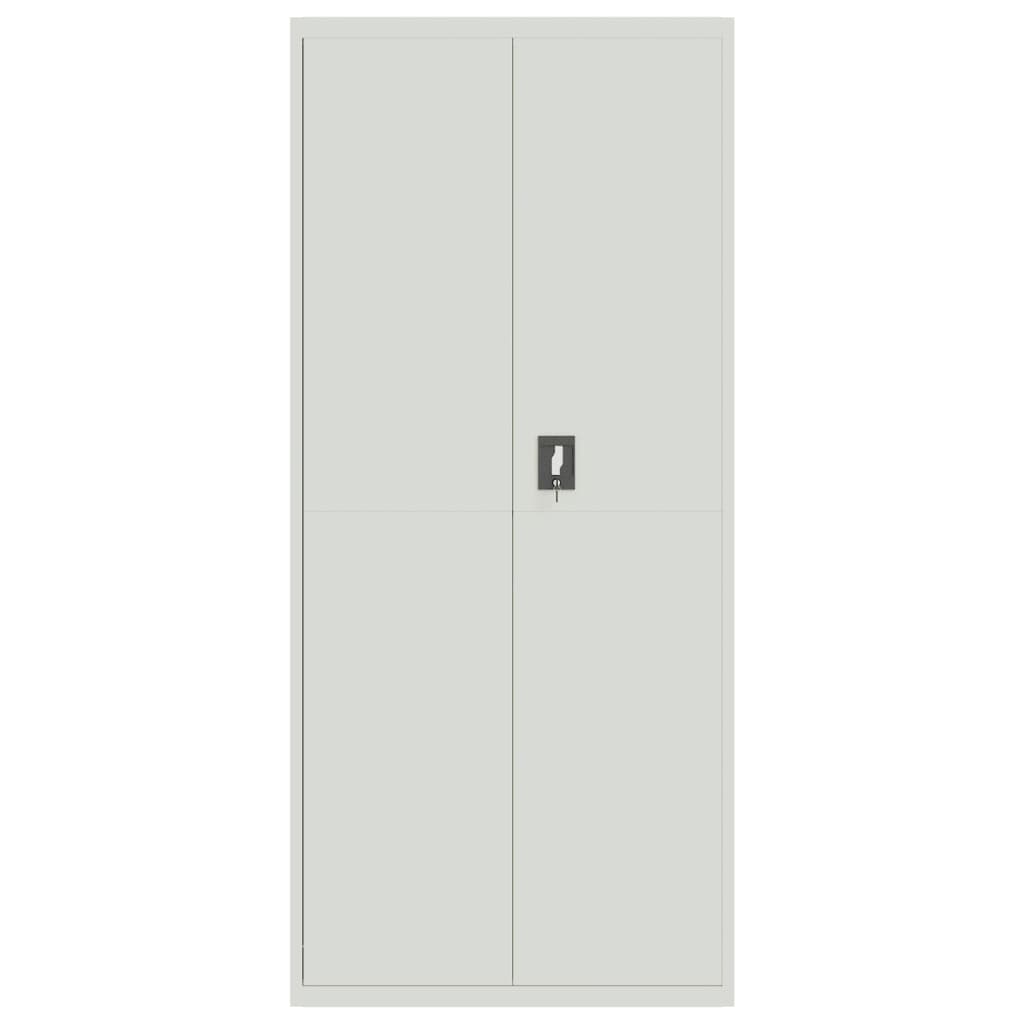 vidaXL File Cabinet Light Grey 90x40x240 cm Steel