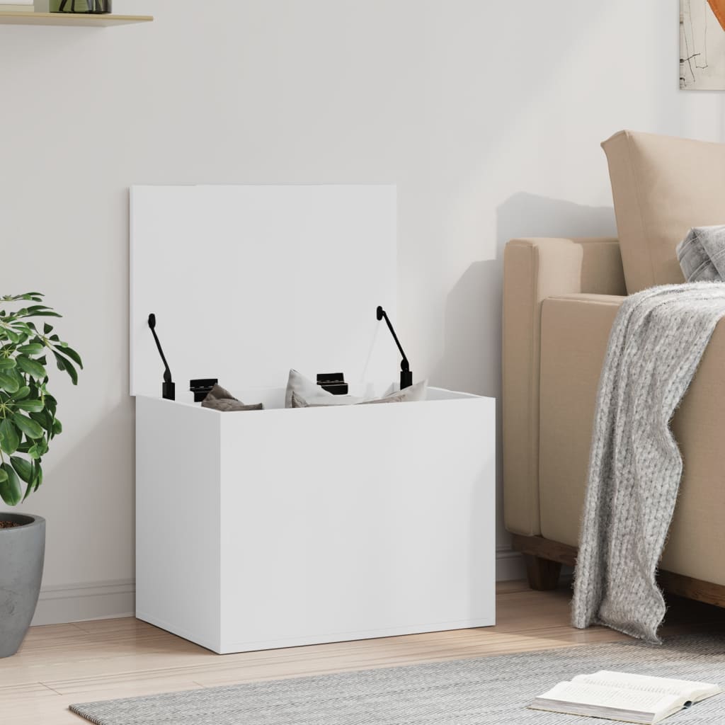 vidaXL Storage Box White 60x42x46 cm Engineered Wood