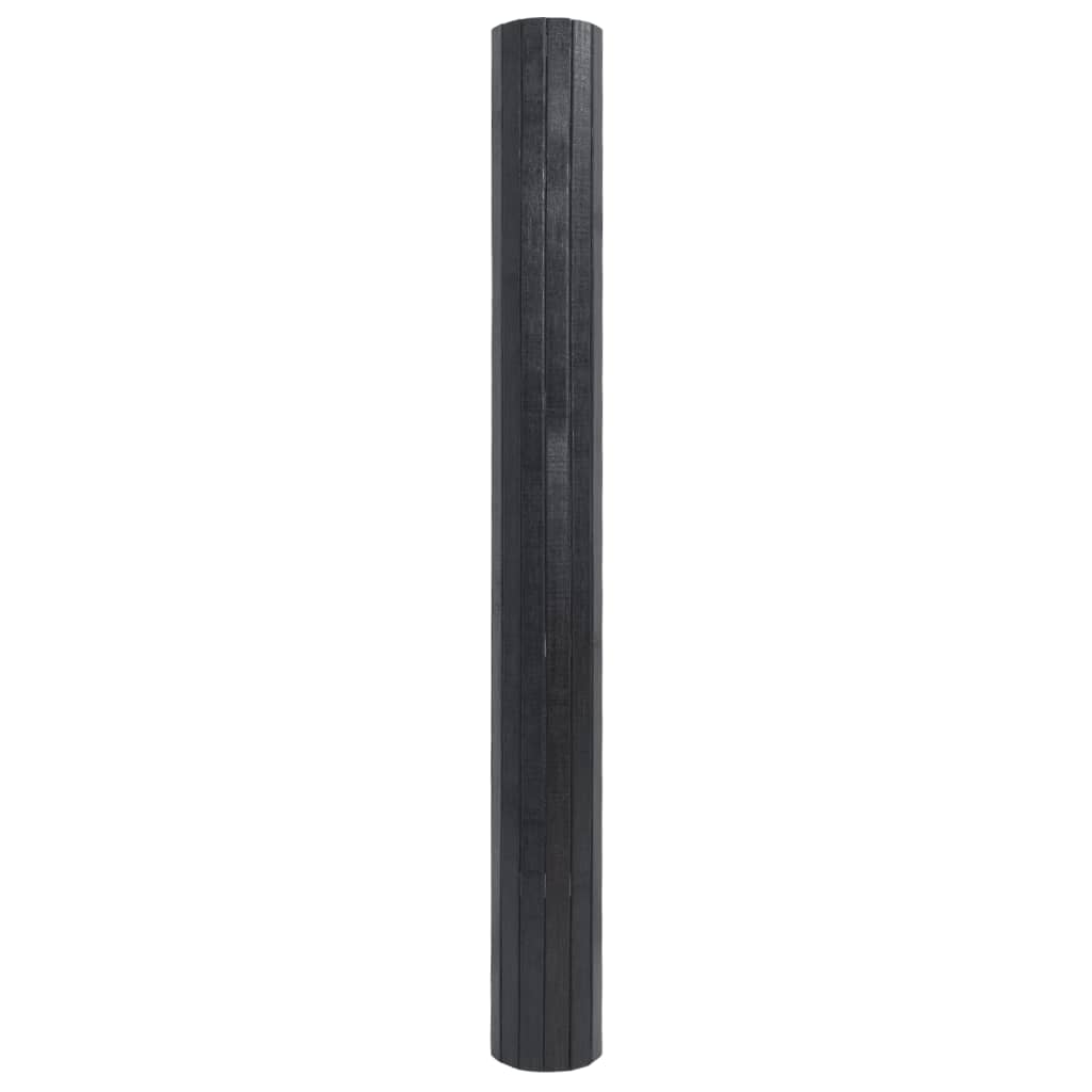 vidaXL Rug Rectangular Grey 100x300 cm Bamboo
