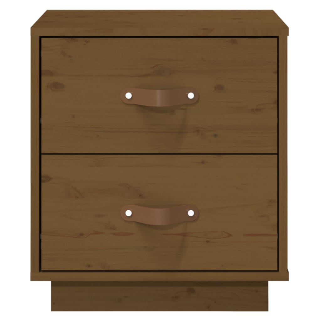 vidaXL Bedside Cabinets 2 pcs Honey Brown 40x34x45 cm Solid Wood Pine