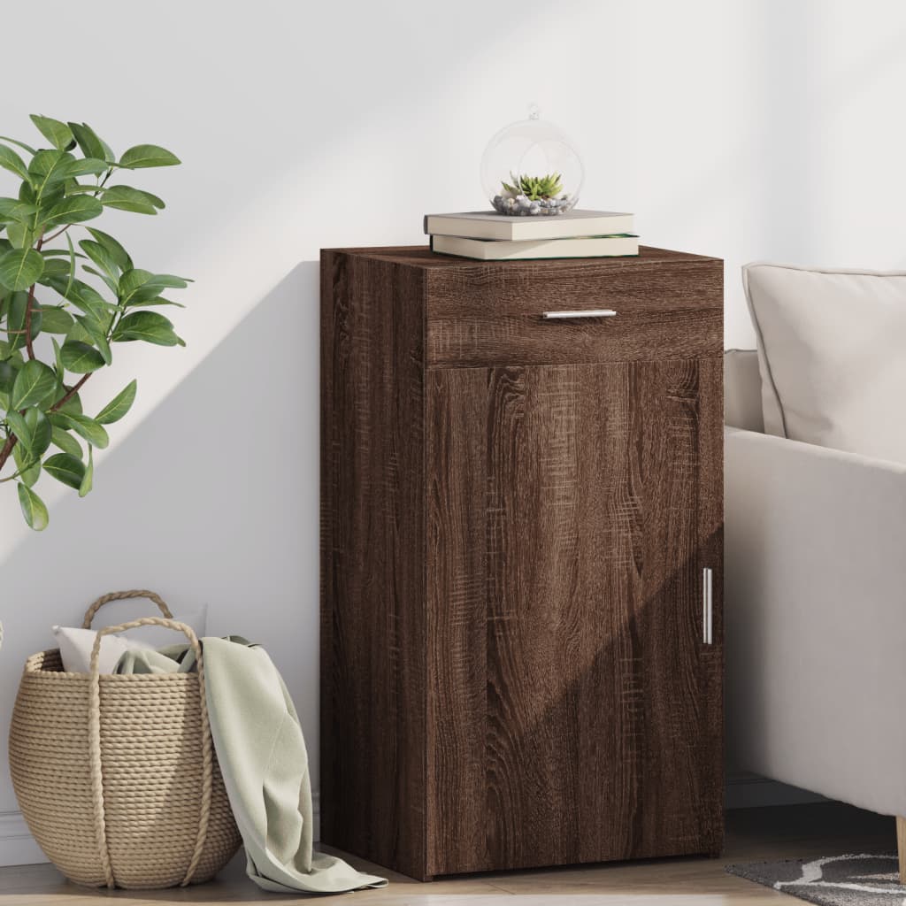 vidaXL Sideboard Brown Oak 50x42.5x93 cm Engineered Wood