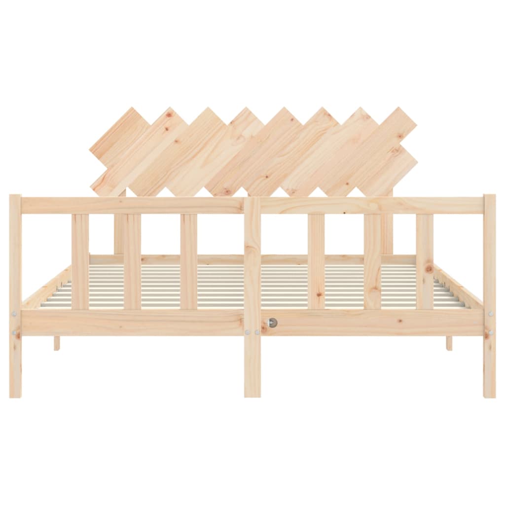 vidaXL Bed Frame without Mattress 160x200 cm Solid Wood Pine