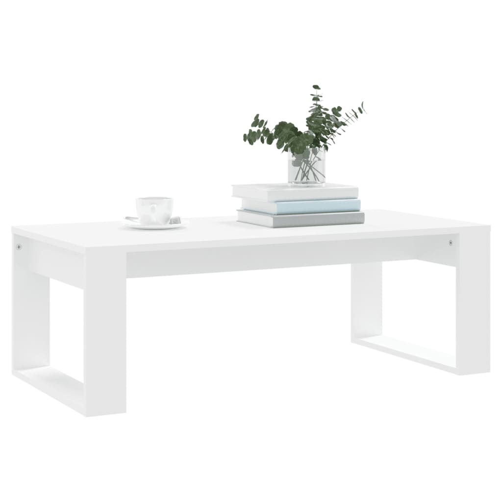 vidaXL Coffee Table White 102x50x35 cm Engineered Wood