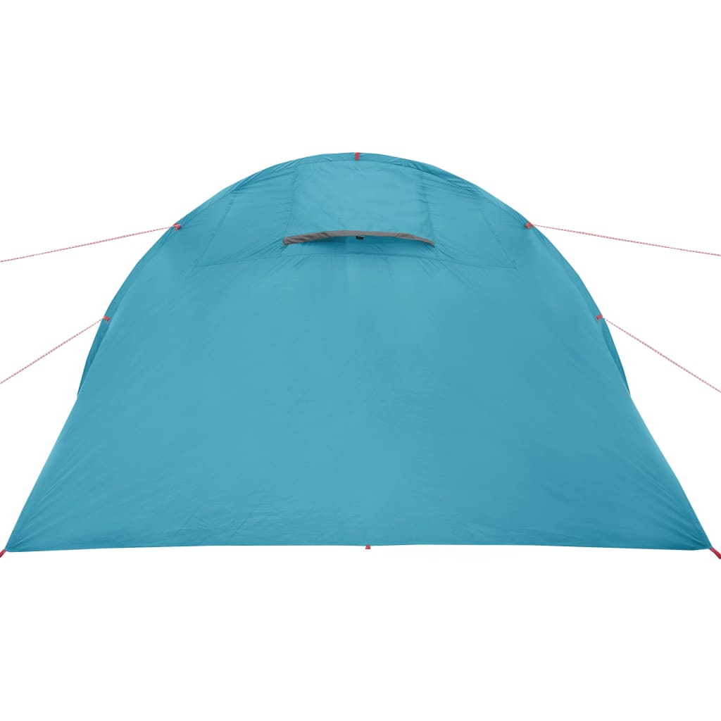 vidaXL Camping Tent Tunnel 4-Person Blue Waterproof