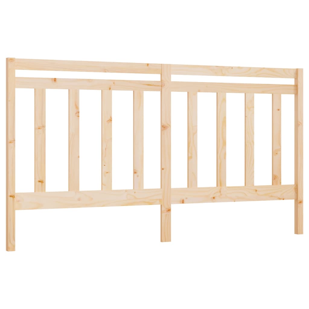 vidaXL Bed Headboard 206x4x100 cm Solid Wood Pine