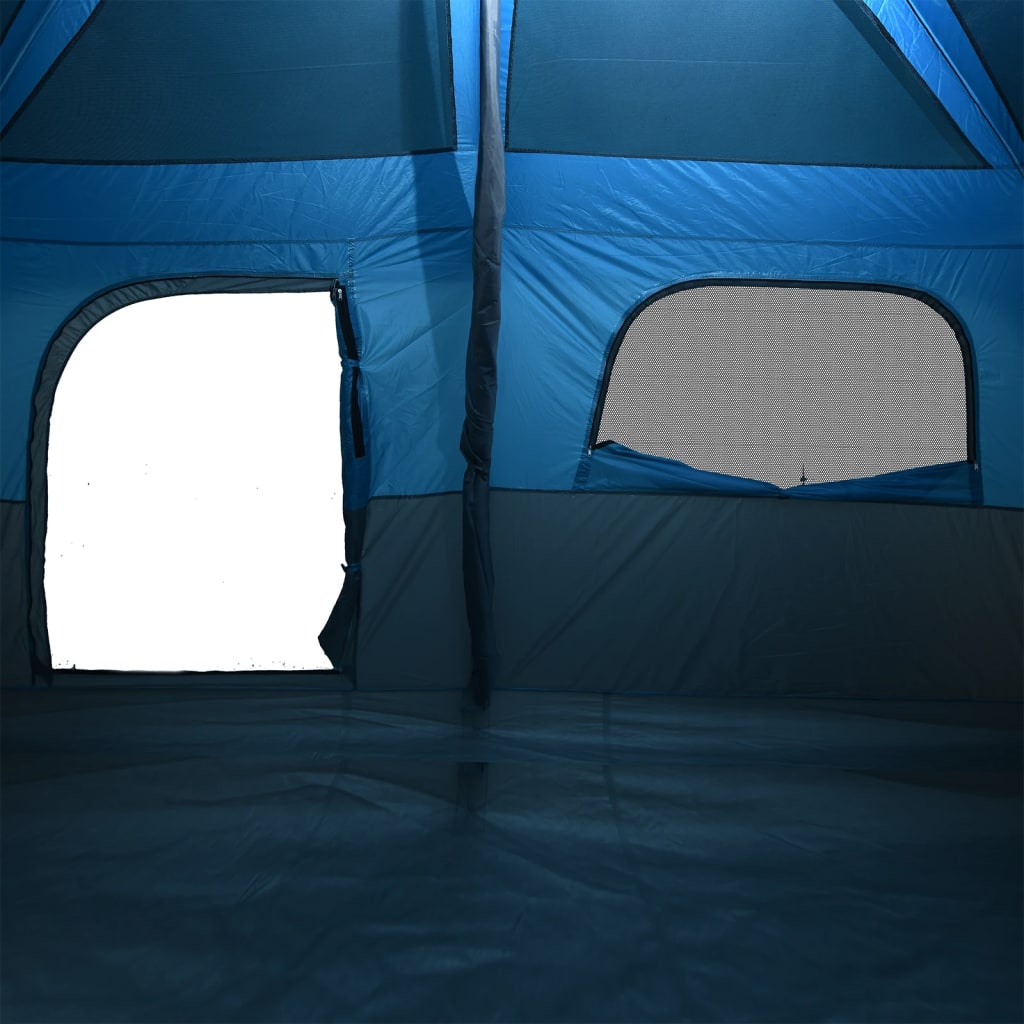 vidaXL Family Tent Cabin 10-Person Blue Waterproof