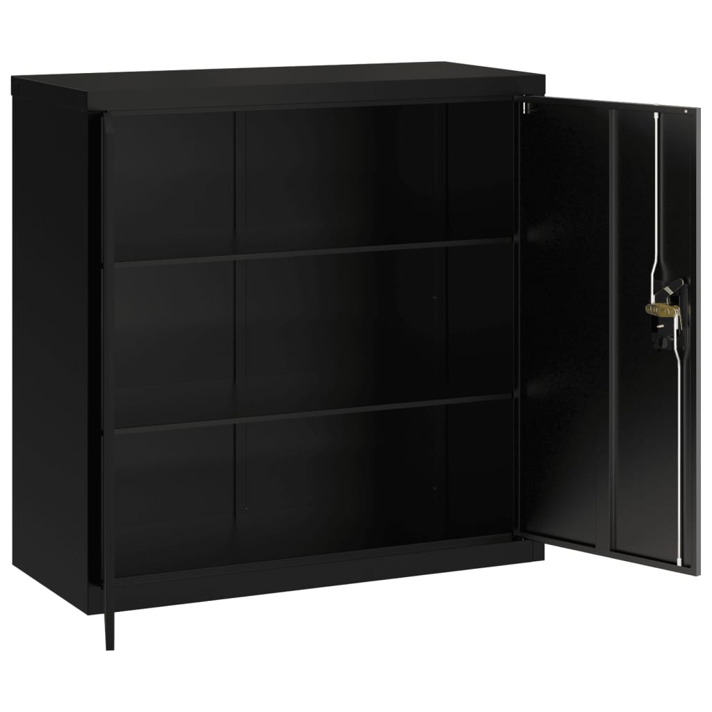 vidaXL File Cabinet Black 90x40x90 cm Steel