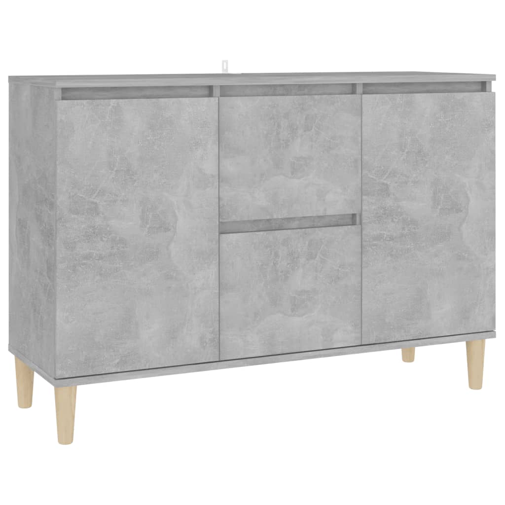 vidaXL Sideboard Concrete Grey 101x35x70 cm Engineered Wood