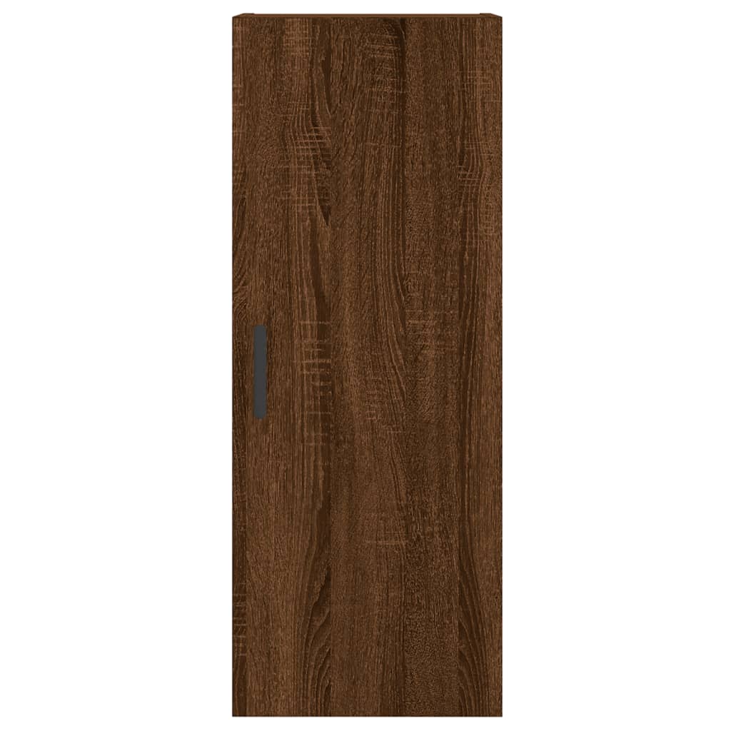 vidaXL Highboard Brown Oak 34.5x34x180 cm Engineered Wood