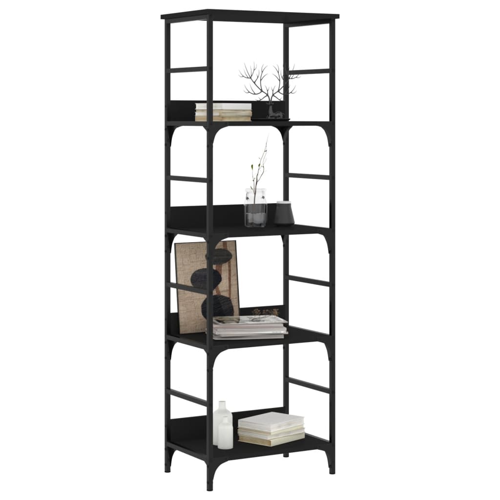 vidaXL Bookshelf Black 50x33x153 cm Engineered Wood