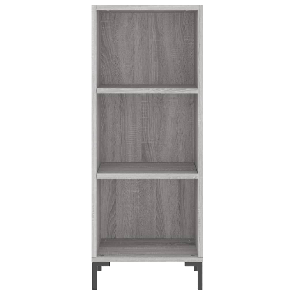 vidaXL Highboard Grey Sonoma 34.5x34x180 cm Engineered Wood