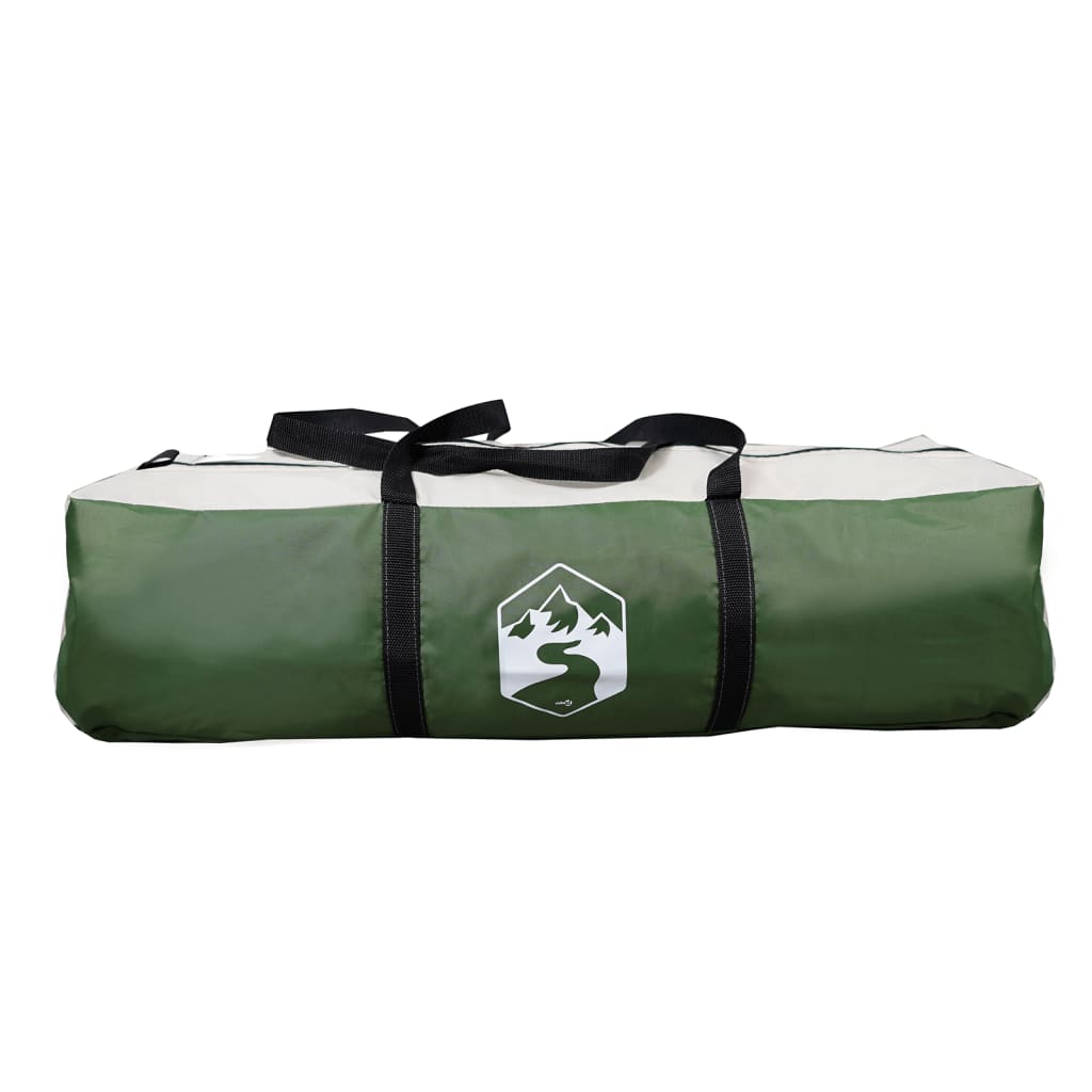 vidaXL Family Tent Tunnel 16-Person Green Waterproof