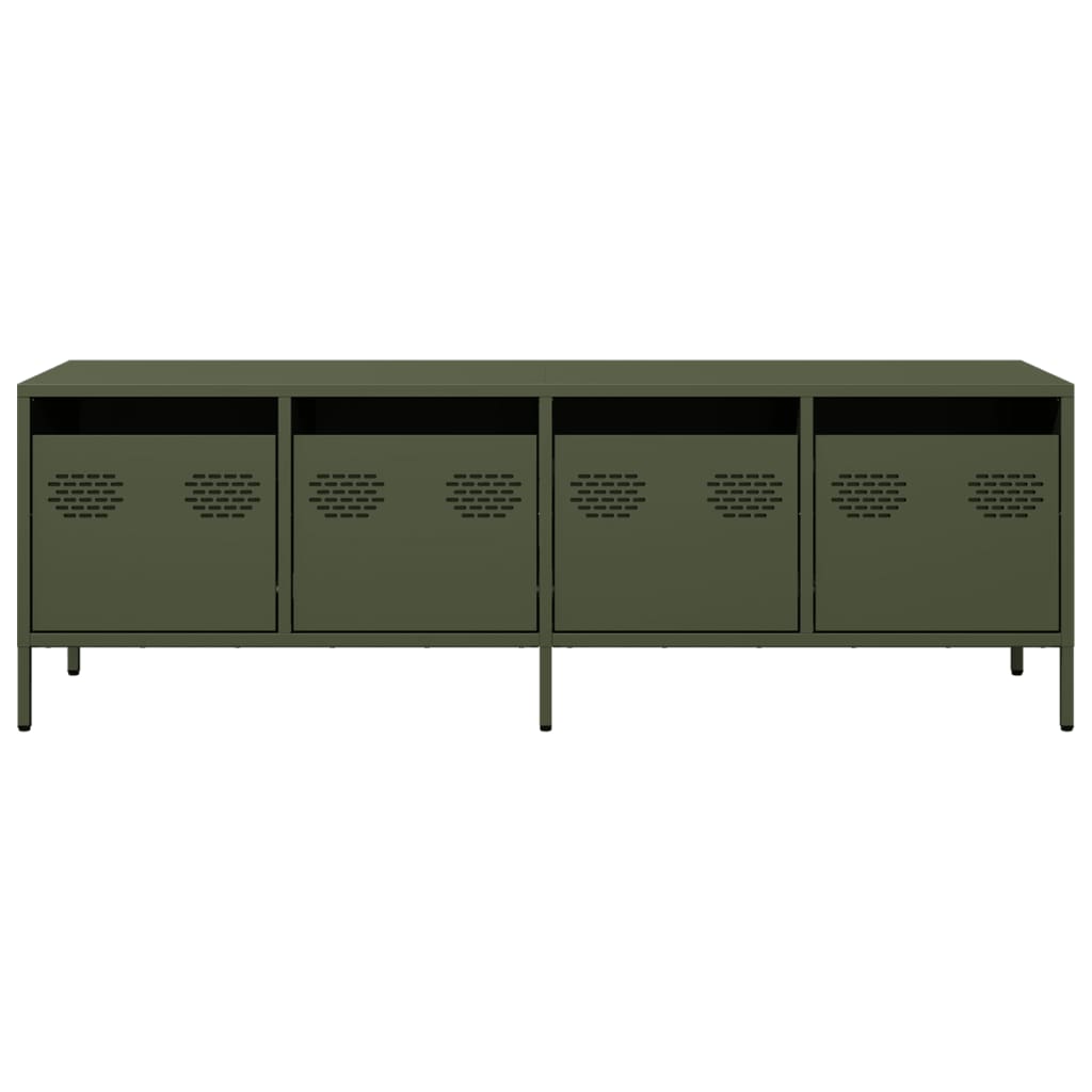 vidaXL TV Cabinet Olive Green 135x39x43.5 cm Cold-rolled Steel