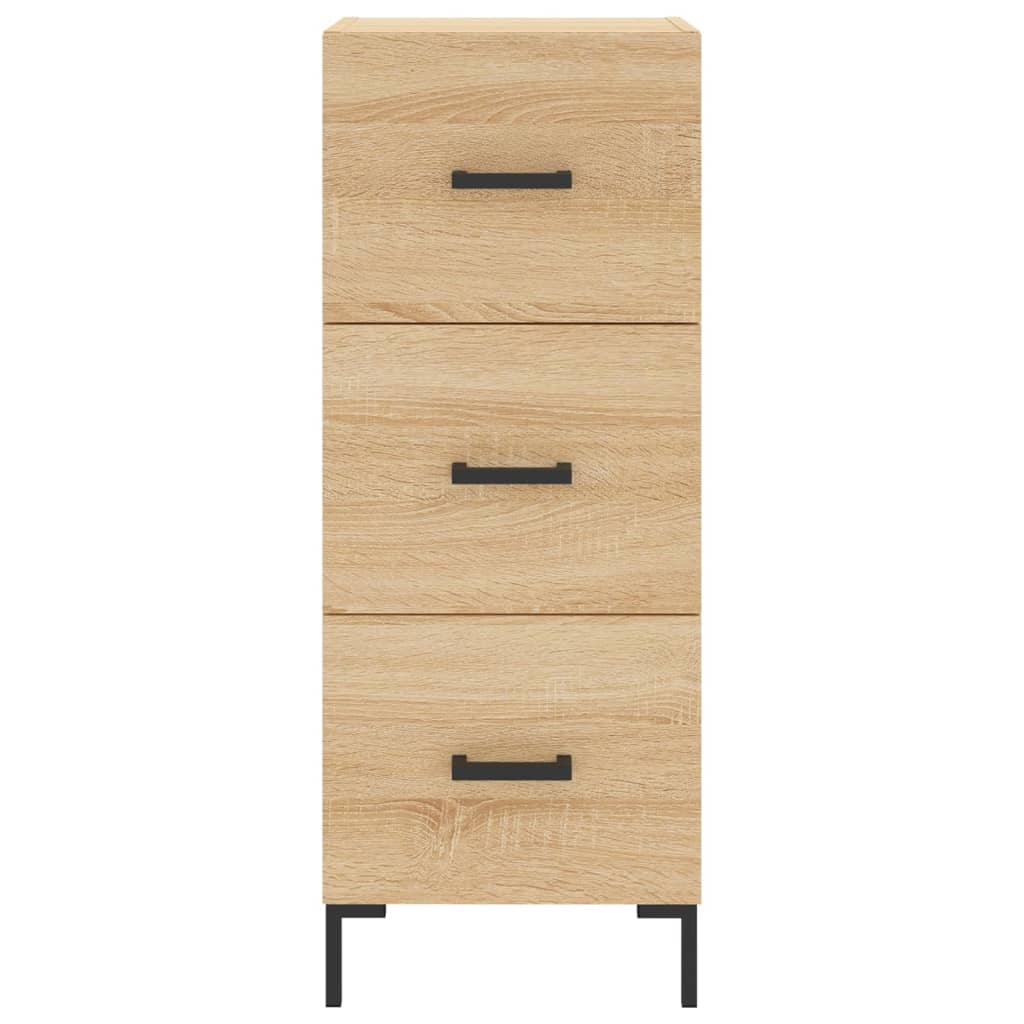 vidaXL Highboard Sonoma Oak 34.5x34x180 cm Engineered Wood