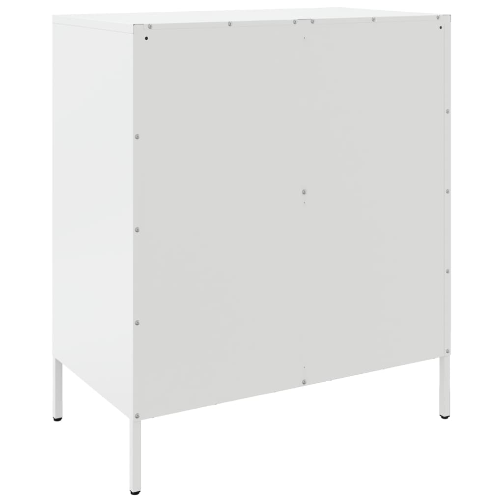 vidaXL Sideboard White 68x39x79 cm Steel