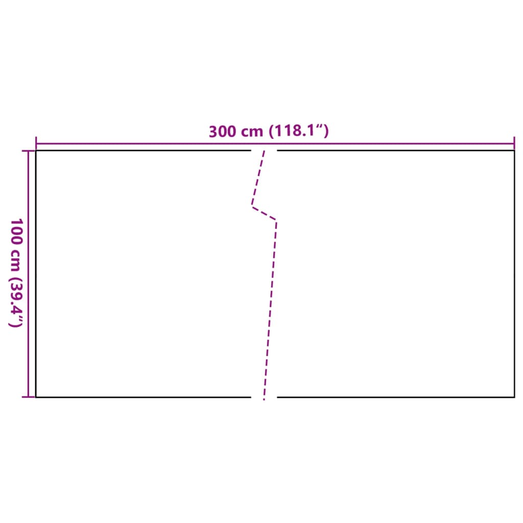 vidaXL Balcony Screen Brown and Black 300x100 cm Poly Rattan