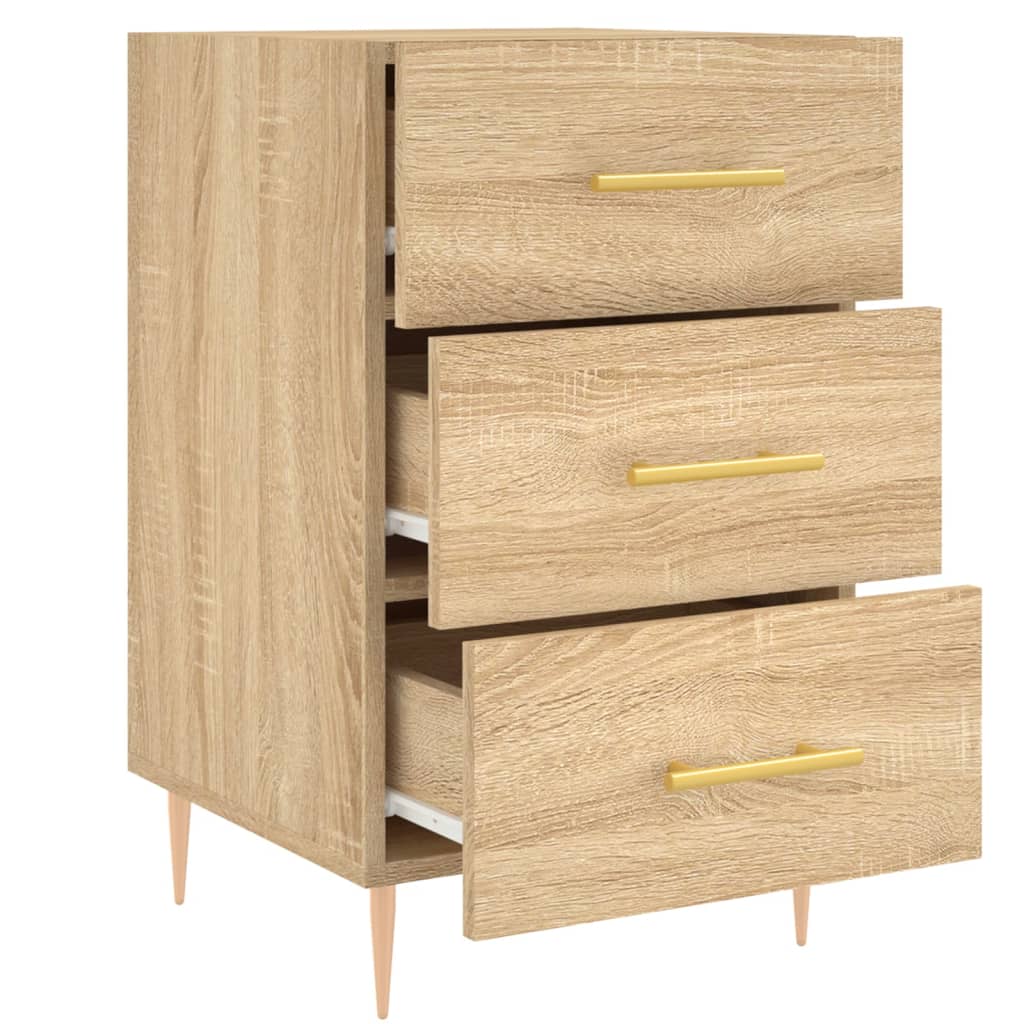 vidaXL Bedside Cabinet Sonoma Oak 40x40x66 cm Engineered Wood