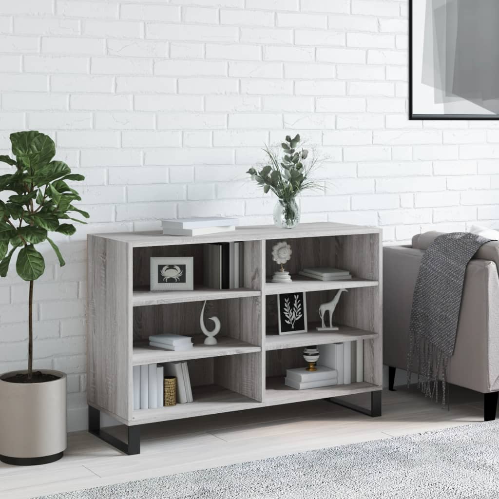 vidaXL Sideboard Grey Sonoma 103.5x35x70 cm Engineered Wood