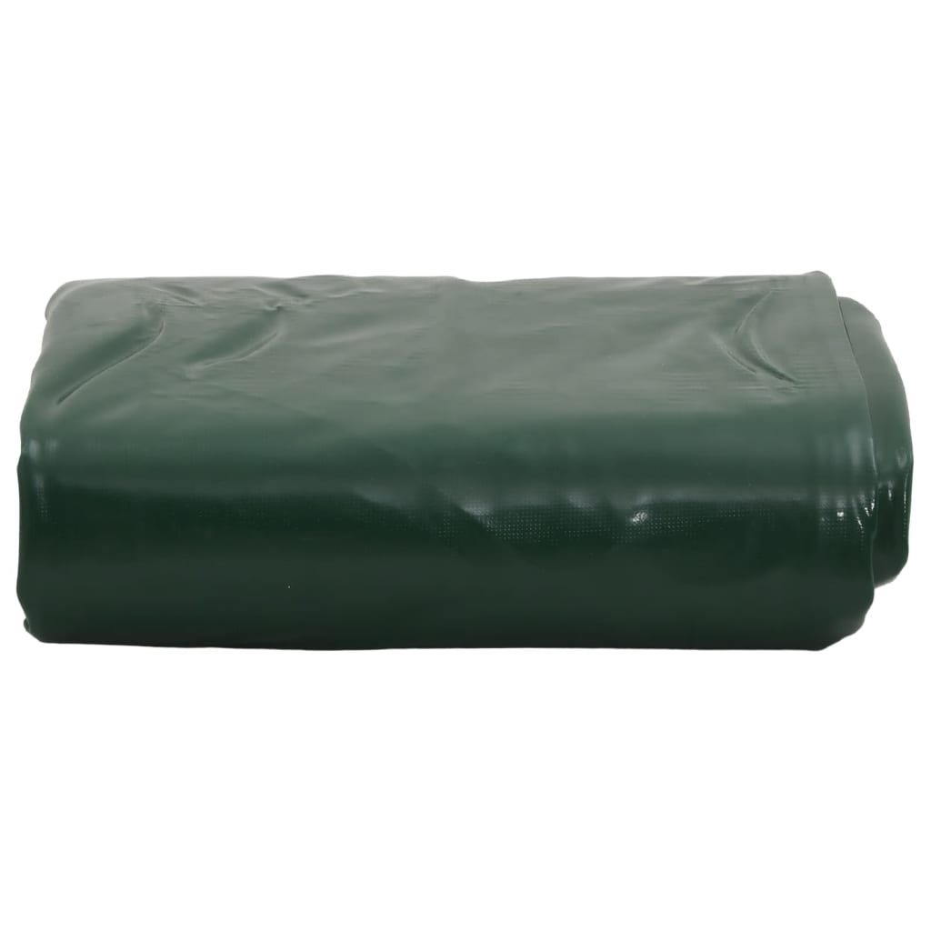 vidaXL Tarpaulin Green Ø 2.4 m 650 g/m²