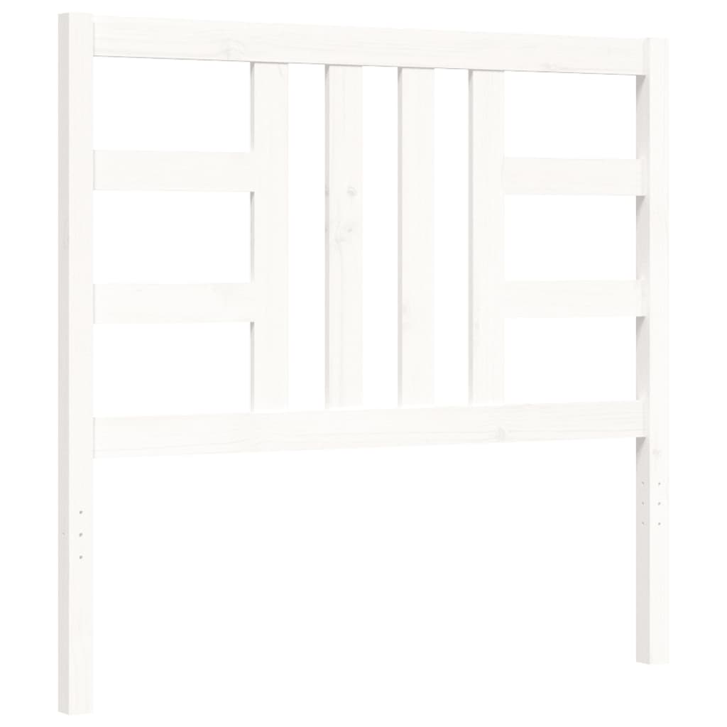 vidaXL Bed Frame without Mattress White 90x200 cm Solid Wood Pine