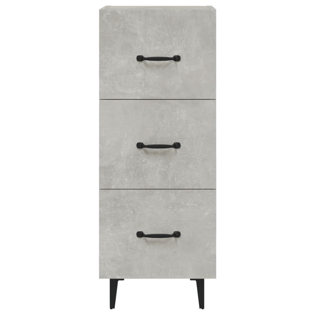 vidaXL Sideboard Concrete Grey 34.5x34x90 cm Engineered Wood