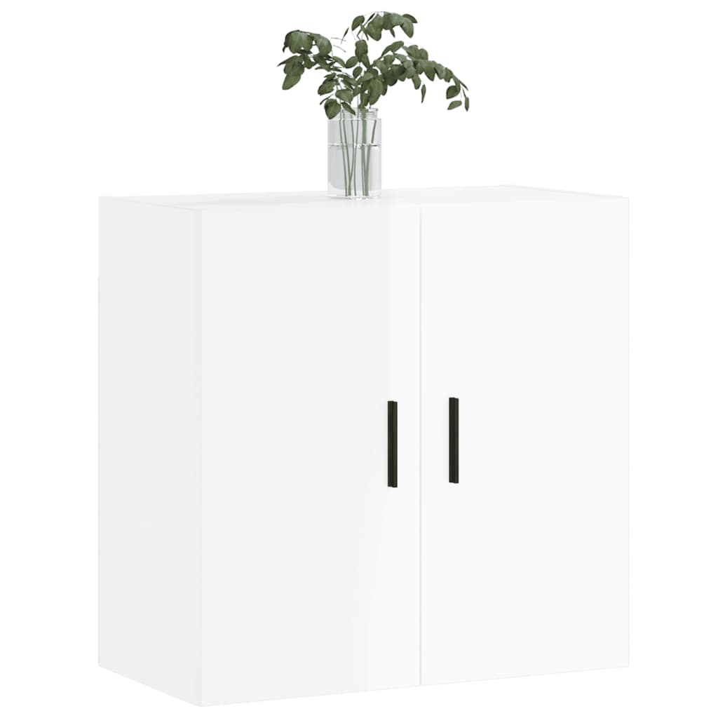 vidaXL Wall Cabinet High Gloss White 60x31x60 cm Engineered Wood