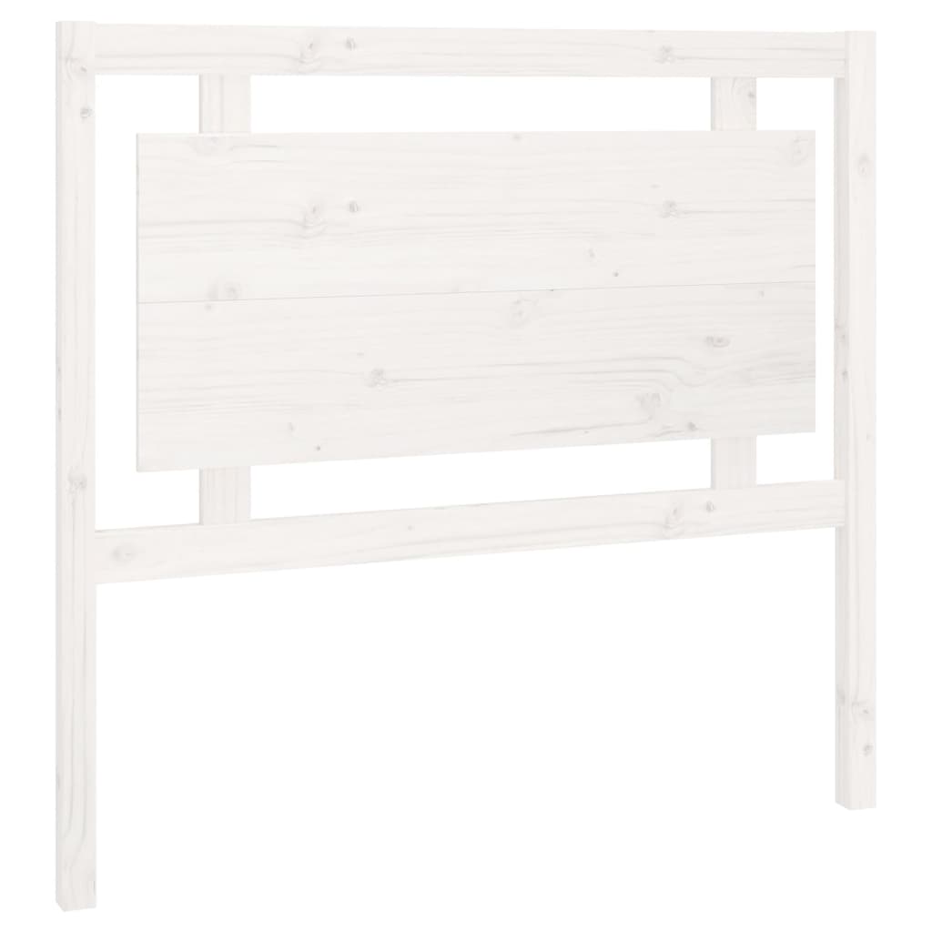 vidaXL Bed Headboard White 105.5x4x100 cm Solid Pine Wood