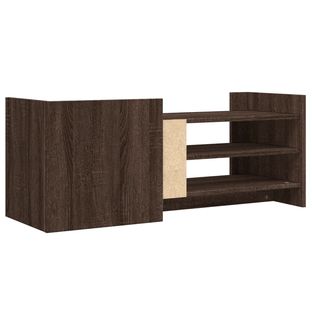 vidaXL TV Cabinet Brown Oak 100x35x40 cm Engineered Wood