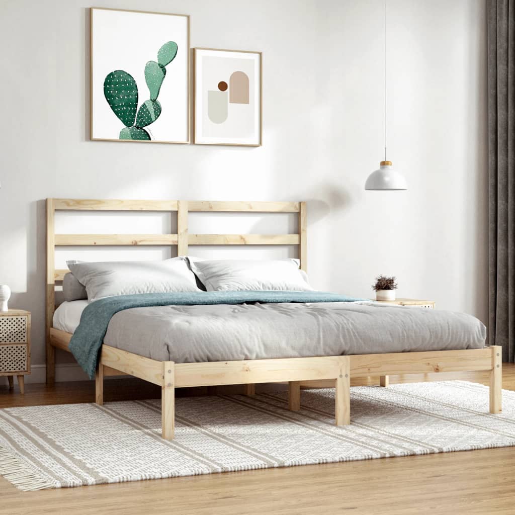 vidaXL Bed Frame without Mattress 120x200 cm Solid Wood Pine