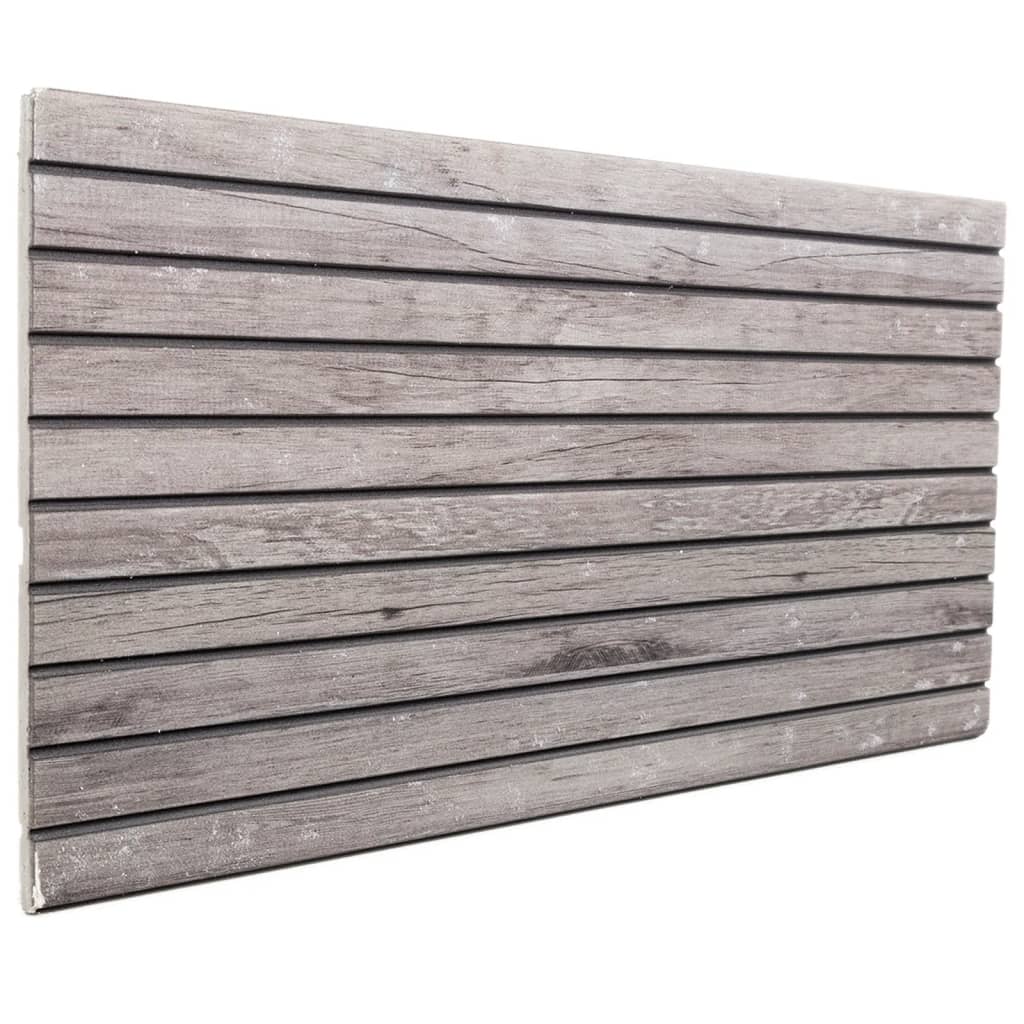 vidaXL 3D Wall Panels 5 pcs Grey 100x50 cm EPS