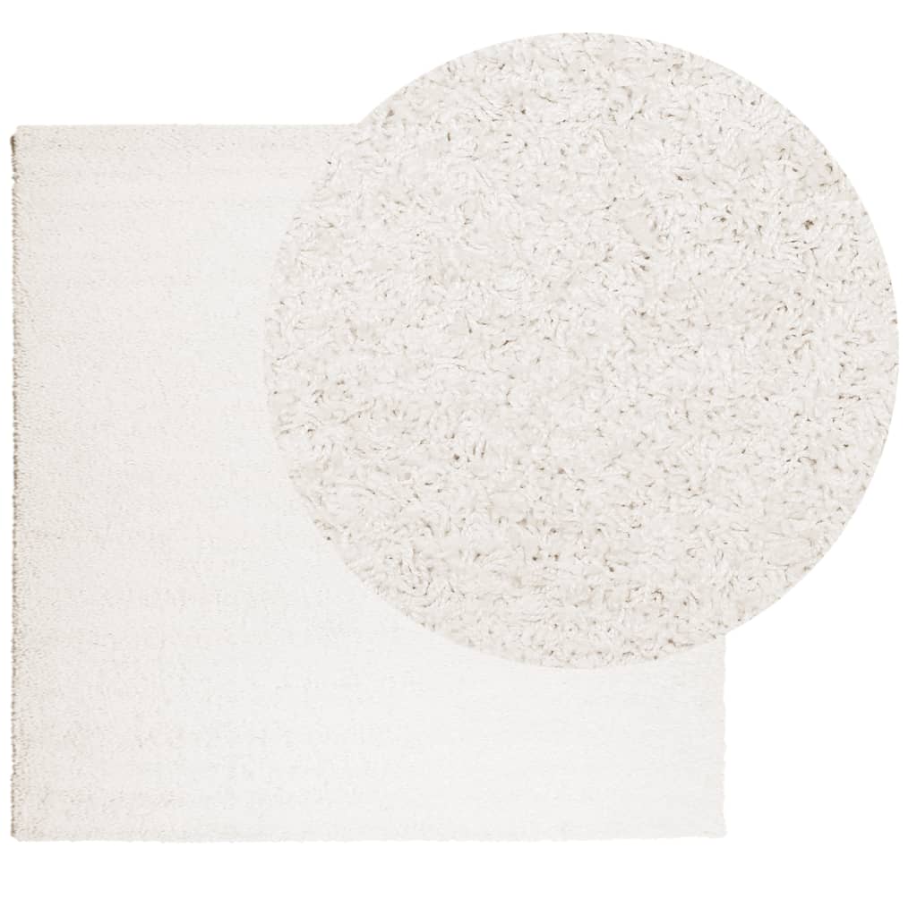 vidaXL Shaggy Rug PAMPLONA High Pile Modern Cream 200x200 cm