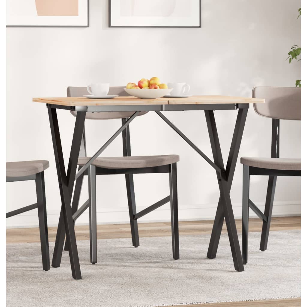 vidaXL Dining Table Legs X-Frame 80x40x73 cm Cast Iron