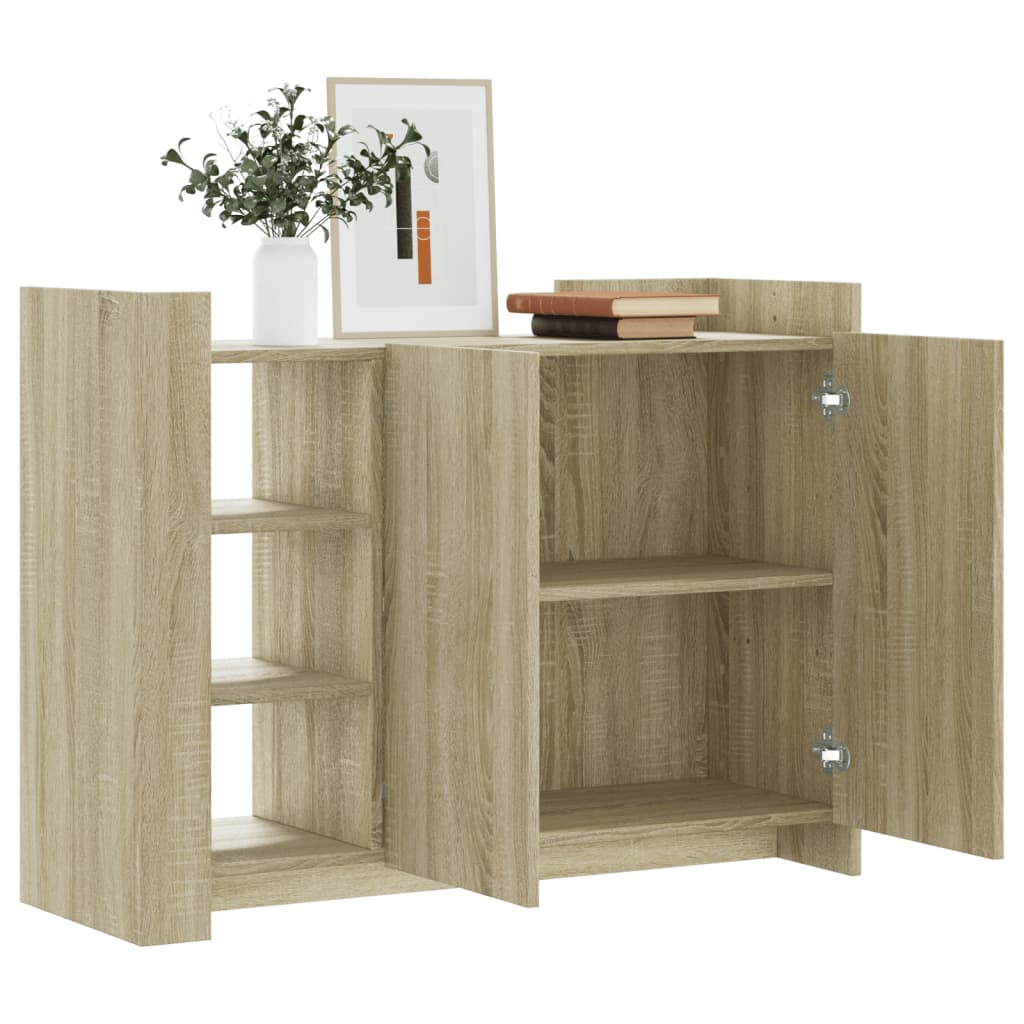 vidaXL Sideboard Sonoma Oak 100x35x75 cm Engineered Wood