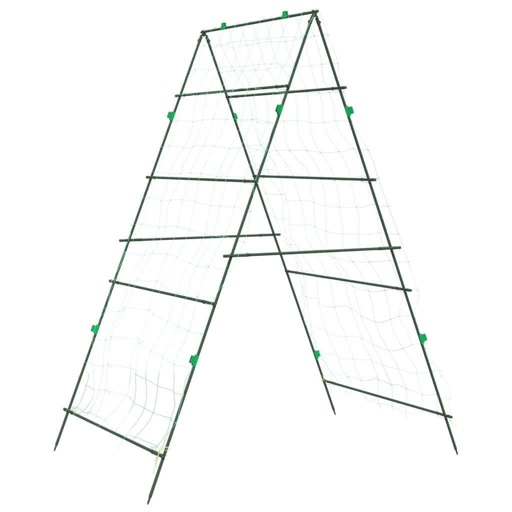 vidaXL Garden Trellises for Climbing Plants 4 pcs A-Frame Steel