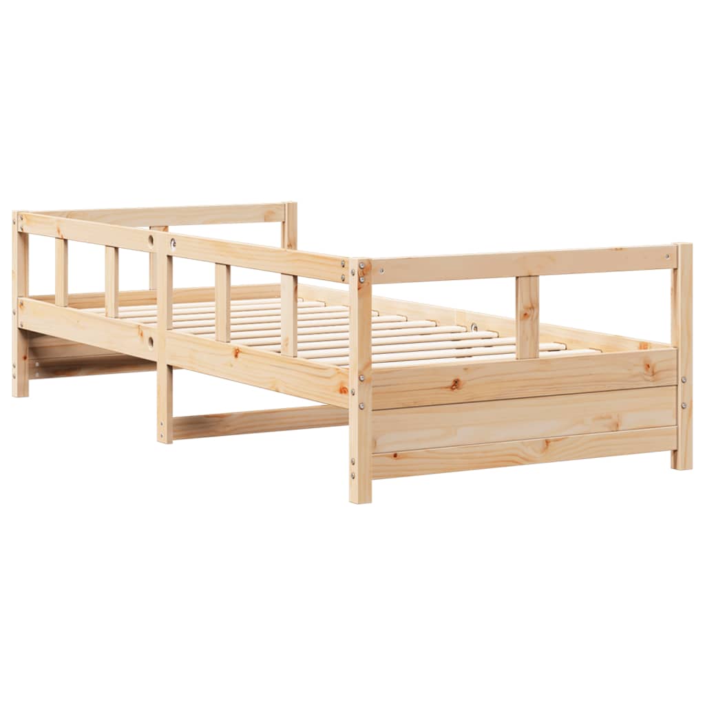 vidaXL Daybed without Mattress Natural 80x200 cm Solid Wood Pine