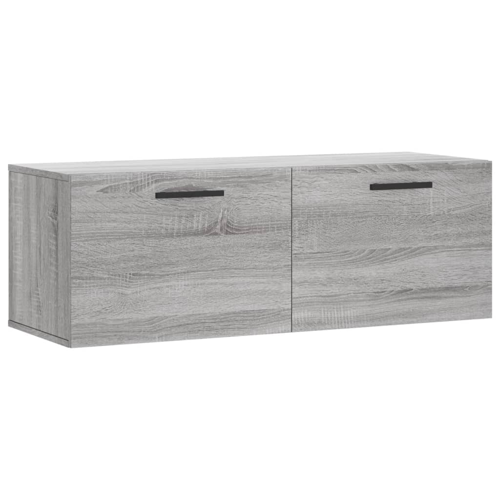 vidaXL Wall Cabinet Grey Sonoma 100x36.5x35 cm Engineered Wood